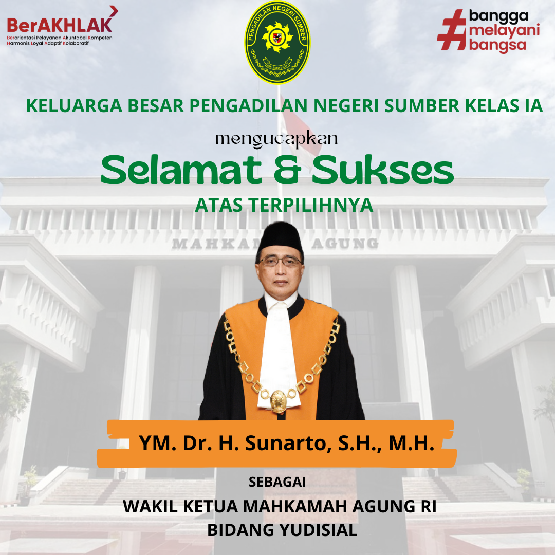 KELUARGA BESAR PN SUMBER MENGUCAPKAN SELAMAT DAN SUKSES KEPADA YM. DR ...